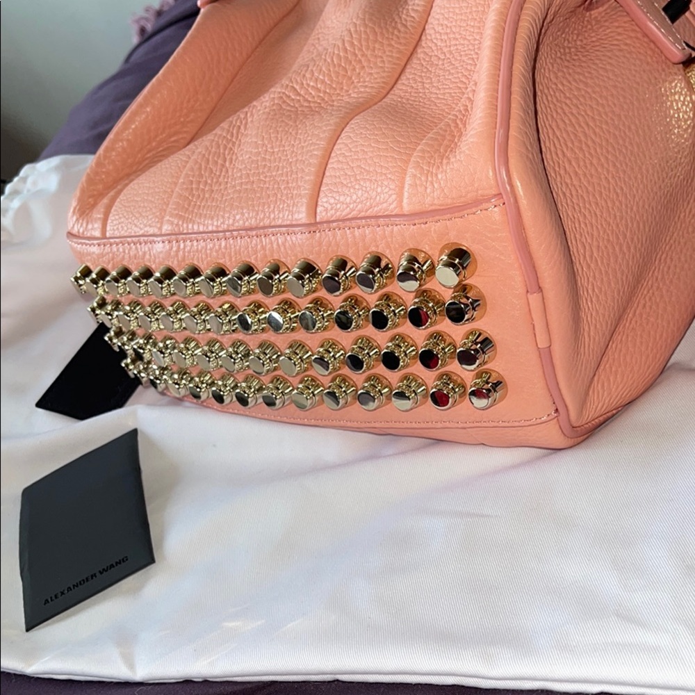 Alexander Wang Studded Pink Leather Crossbody Bag - Picture 4 of 17